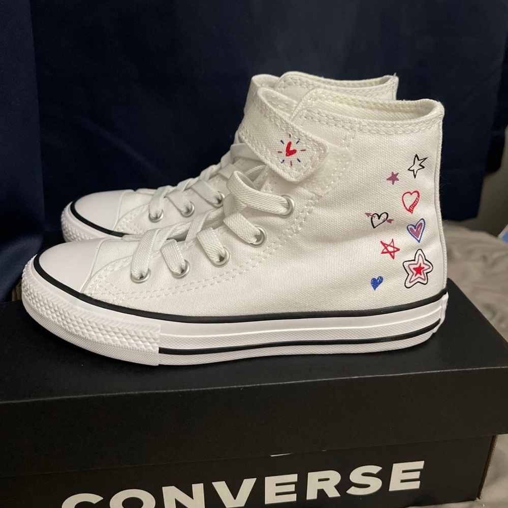 Converse White High-Top Sneakers size 13